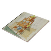 Ausstellungs-Kabinett, c.1860s-70s (w/c u. Fliese (Seite)