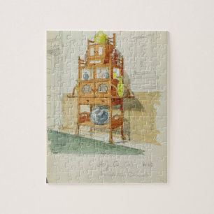 Ausstellungs-Kabinett, c.1860s-70s (w/c u. Puzzle
