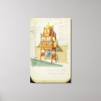 Ausstellungskabinett, c.1860s-70er (w/c & Bleistif
