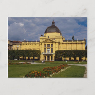 Ausstellungspavillon, Zagreb, Kroatien Postkarte