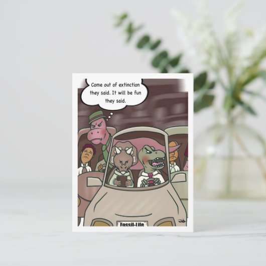 Aussterben Postkarte (Stehend Vorderseite)