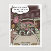 Aussterben Postkarte (Vorderseite)