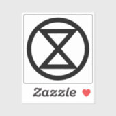 Aussterbezeichen Aufkleber (Blatt)