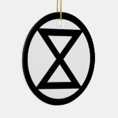 Aussterbezeichen Keramik Ornament (Rechts)