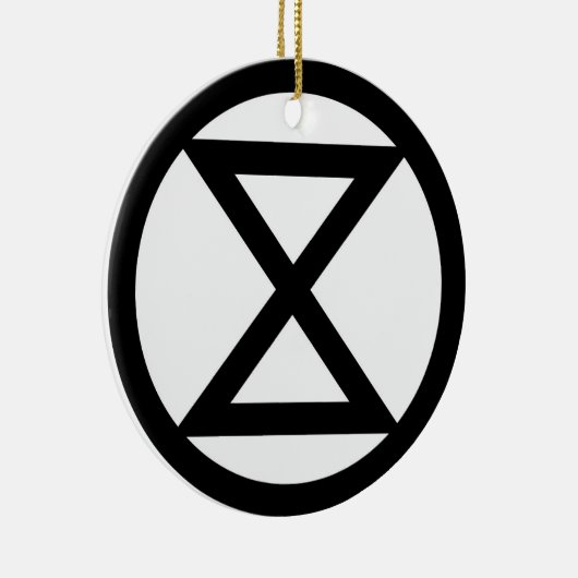 Aussterbezeichen Keramik Ornament (Rechts)