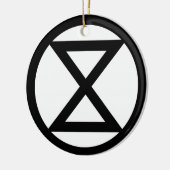 Aussterbezeichen Keramik Ornament (Links)