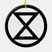 Aussterbezeichen Keramik Ornament (Hinten)