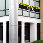 Ausstieg aus dem Verkauf großer Unternehmen Banner (Äußeres Gebäude)