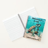 Ausstieg aus meinem Notebook mit Muschel Tourette Notizblock (Innenseite)