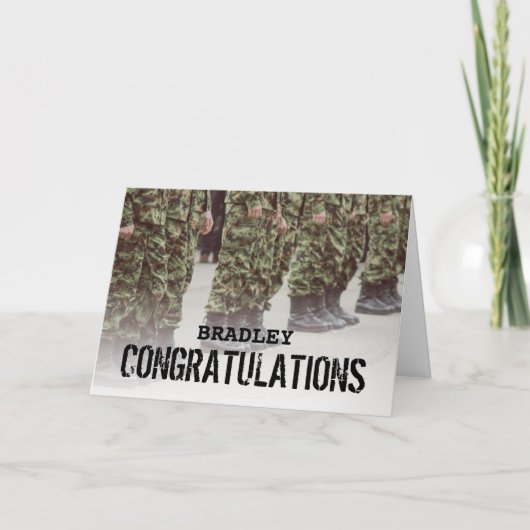 Ausstieg | Militärsoldat Karte (Vorderseite)