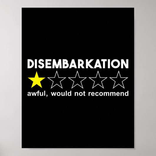Ausstieg Scheußlich Würde Urlaub Nicht Weiterempfe Poster (Vorne)