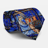 Ausstrahlen Buntglas-des Blaus der Geburt Krawatte (Gerollt)