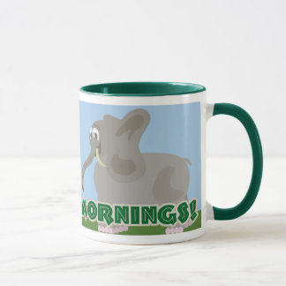 Ausstreichen des Morgenelefons Tasse