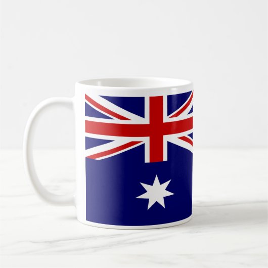 Aust-Flagge Kaffeetasse (Links)