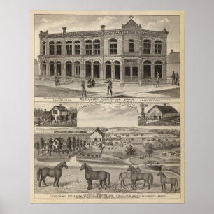 Austausch National Bank der Abstiege, Kansas Poster