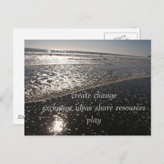 Austausch, Schaffung von Austausch-Ideen teilen .. Postkarte (Vorne/Hinten)