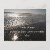 Austausch, Schaffung von Austausch-Ideen teilen .. Postkarte (Vorderseite)