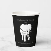 Austausch von benutzerdefinierten Texten für schwa Pappbecher (Rückseite)