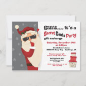 Austausch von Geschenkartikeln für geheimes Santa  Einladung (Vorderseite)