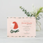 Austausch von Geschenkartikeln für geheimes Santa Einladung (Stehend Vorderseite)