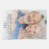 Austausch von Kaffeekronen seit dem Jahr Namen Fot Geschirrtuch (Horizontal)