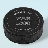 Austausch von Logos und Firmennamen | Schwarz Eishockey Puck