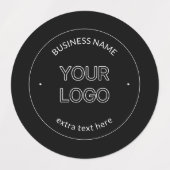 Austausch von Logos und Firmennamen | Schwarz Etiketten (Design 2)