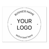 Austausch von Logos und Firmennamen | Schwarz Gummistempel (Prägung)