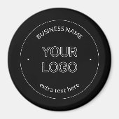 Austausch von Logos und Firmennamen | Schwarz Magnet (Vorne)