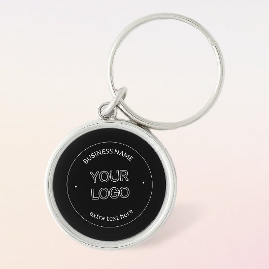 Austausch von Logos und Firmennamen | Schwarz Schlüsselanhänger