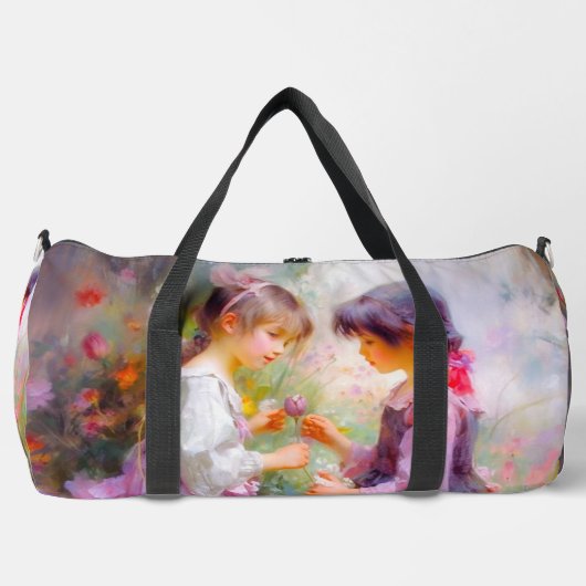 Austausch von Rose und Freundschaft Duffle Bag (Vorderseite)