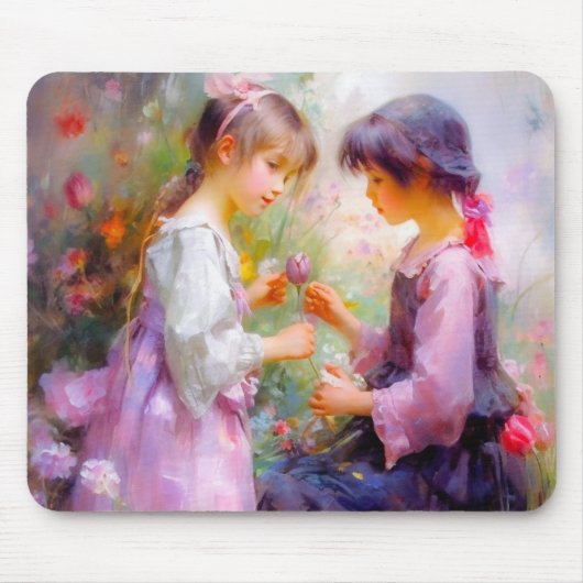 Austausch von Rose und Freundschaft Mousepad (Vorne)