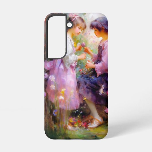 Austausch von Rose und Freundschaft Samsung Galaxy Hülle (Rückseite)