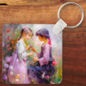 Austausch von Rose und Freundschaft Schlüsselanhänger (Rückseite)