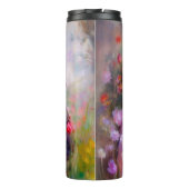 Austausch von Rose und Freundschaft Thermosbecher (Rückseite)