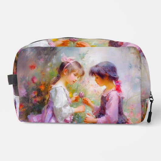 Austausch von Rose und Freundschaft Waschbeutel (Vorderseite)