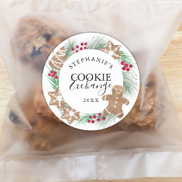 Austausch von Wasserfarben Runder Aufkleber