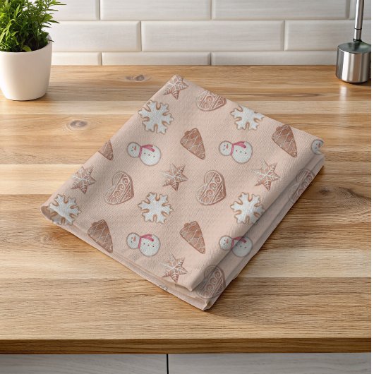 Austausch von Weihnachts-Cookies Geschirrtuch