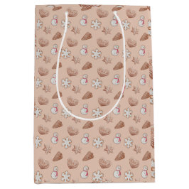 Austausch von Weihnachts-Cookies Mittlere Geschenktüte