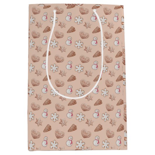 Austausch von Weihnachts-Cookies Mittlere Geschenktüte (Vorderseite)