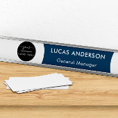 Austauschbare Bürotür-Namensplatte mit Logo Türschild