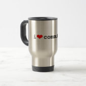 Austauschen der Liebe I - Reise-Tasse Reisebecher (Vorderseite Links)