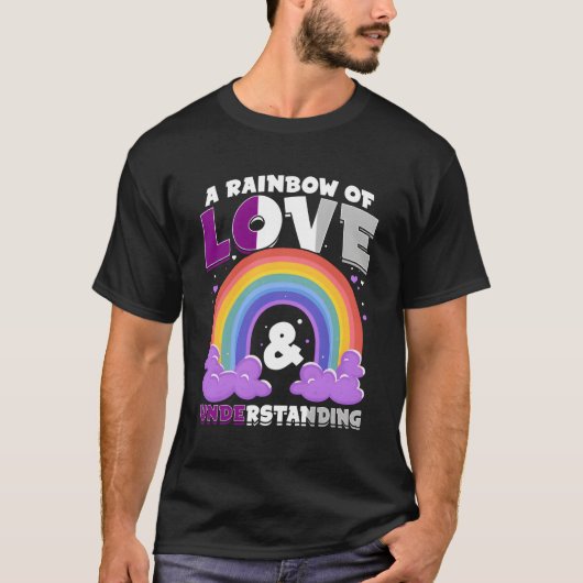 Austauschen eines Regenbogens des Verständnisses d T-Shirt (Vorderseite)