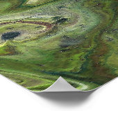 Austauschen von tiefgrüner Abstrakter Kunstdrucke Poster (Ecke)