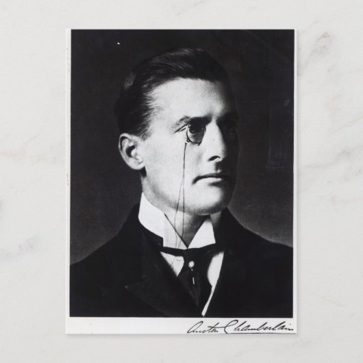 Austen Chamberlain Postkarte (Vorderseite)