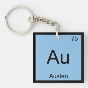 Austen Name Chemie Element Periodensystem Schlüsselanhänger