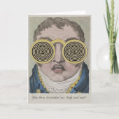 Austen Pride & Prejudice Funny Bewitched Darcy Karte (Vorderseite)