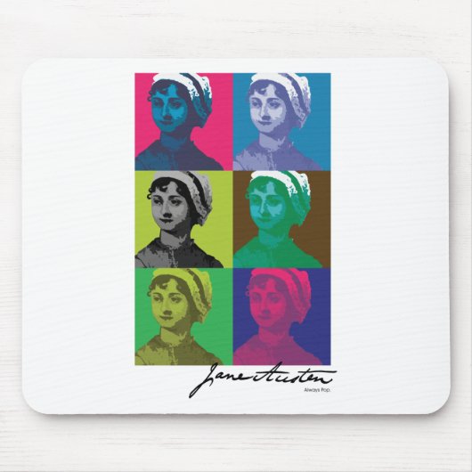 AustenPop -- Jane Austen-Art Mousepad (Vorne)