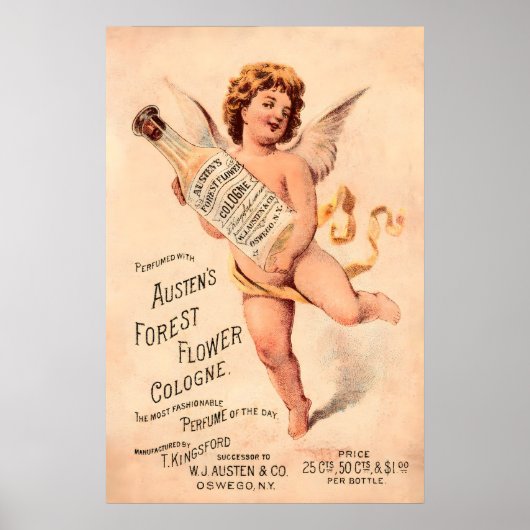 Austens Waldblumen Kölnisch Wasser 1887 POSTERDRUC Poster (Vorne)