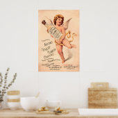 Austens Waldblumen Kölnisch Wasser 1887 POSTERDRUC Poster (Küche)